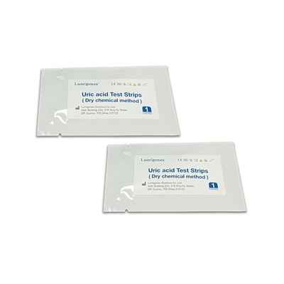 Uric Acid Test Strip In Vitro Quantitative Detecting The Concentrations Of Uric Acid In Whole Blood Or Serum Samples