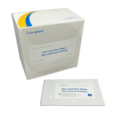 Gout Detect Kit Uric Acid Test Strip Dry Chemical Method CE Approved ISO13485 Home Use