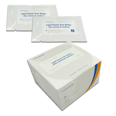 Home Use Lipid Profile Rapid Test Strips Dry Chemical Method 99% Accuracy