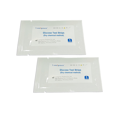Precise Blood Sugar Measurement Glucose Test Strips Dry Chemical Method ISO13485