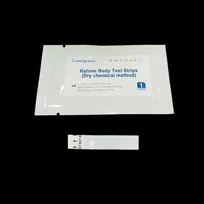 Diabetic Detection Ketone Body Test Strips By Dry Chemical Method CE Registered