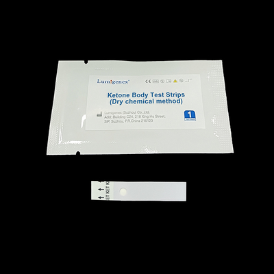Diabetic Detection Ketone Body Test Strips By Dry Chemical Method CE Registered