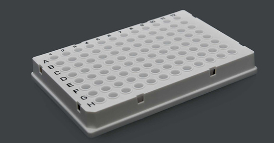 White Polypropylene Full Skirted 96 Well Plate For Laboratory