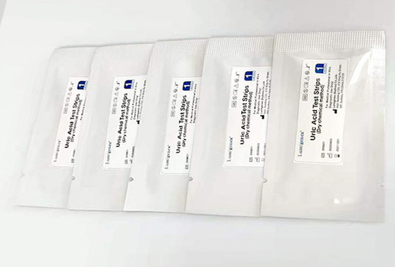 Dry Chemistry 4 Minutes Uric Acid Test Strips ISO13485 Approved