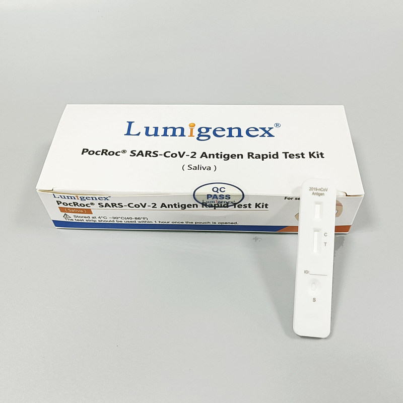 CE Antigen Saliva Home Test Kit , Covid19 Saliva Self Test Kit 99.67 Specificity