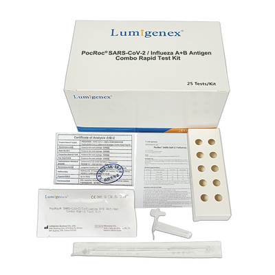 SARS-CoV-2 Flu A Flu B Rapid Test Kit Colloidal Gold Nasal Swab CE Influenza A