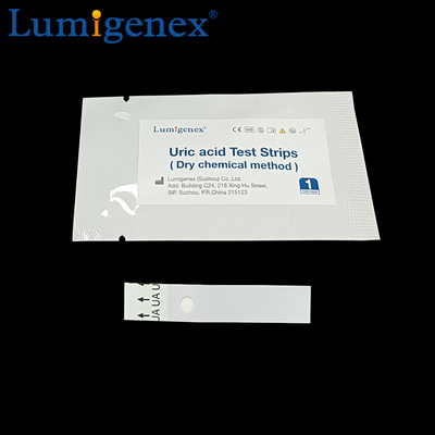 Sensitivity 93.33% Quantitative Measure Uric Acid In Fingerstick Blood Sample By Dry Chemical Method CE Marked