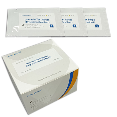 Uric Acid Test Strip In Vitro Quantitative Detecting The Concentrations Of Uric Acid In Whole Blood Or Serum Samples