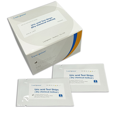 Whole Blood Or Serum Uric Acid Test Strips Dry Chemistry Method