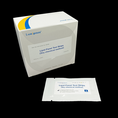 Dry Chemistry Analyzer Compatible Test Strip For Blood Lipid Panel Test TC, TG, LDL-C, HDL-C Result In 120 Seconds