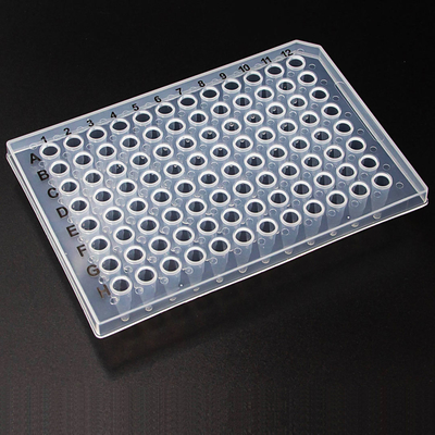 lab consumable 96 well PCR plate with sealing film USP approved PP material Sterilized