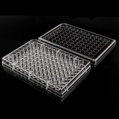 Flat Bottom Gamma Sterile 96 Well Elisa Plate White / Black