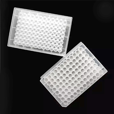 Laboratory Consumables 2.2ml 96 Deep Well Plate Flat / Round Bottom Transparent