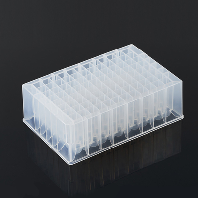 Laboratory Consumables 2.2ml 96 Deep Well Plate Flat / Round Bottom Transparent