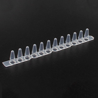 8 / 12 Strip PCR Tubes 0.2 Ml 0.5 Ml White Color Transparent