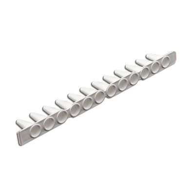 8 / 12 Strip PCR Tubes 0.2 Ml 0.5 Ml White Color Transparent