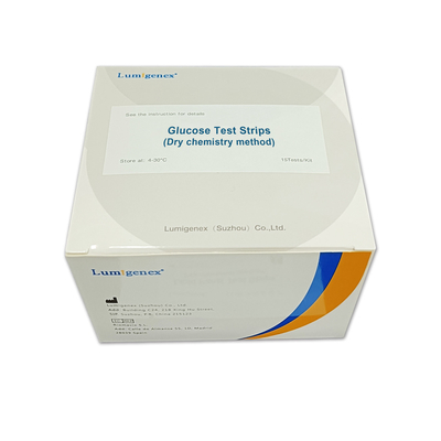 Precise Blood Sugar Measurement Glucose Test Strips Dry Chemical Method ISO13485