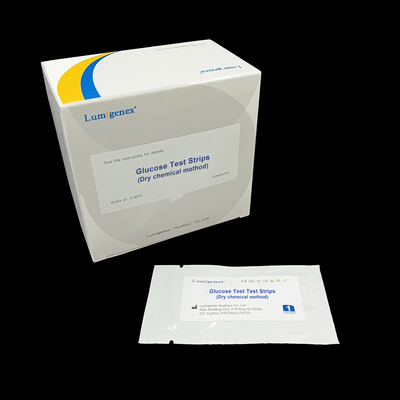 Precise Blood Sugar Measurement Glucose Test Strips Dry Chemical Method ISO13485