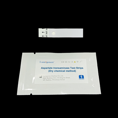 Liver Injury Biomarker Aspartate Transaminase Test Strips With Dry Chemical Analyzer