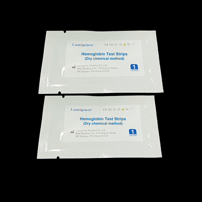 Health Of Red Blood Cells Hemoglobin Test Strips Dry Chemical Method