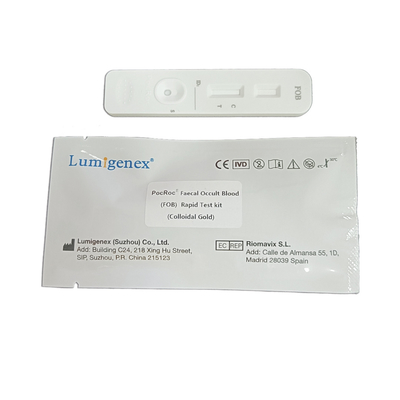 FOB Rapid Test Kit Colloidal Gold Diagnose Gastrointestinal Bleeding CE Certificated