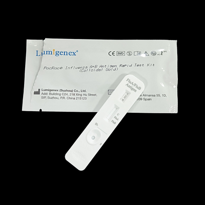 Colloidal Gold Antigen Rapid Test Kit IVD Reagent Of Flu A Flu B Home Use