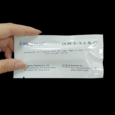 Colloidal Gold Antigen Rapid Test Kit IVD Reagent Of Flu A Flu B Home Use