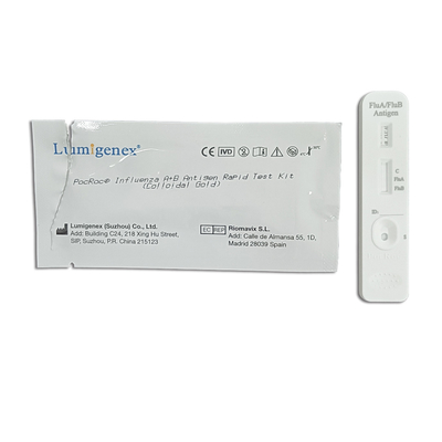 Colloidal Gold Rapid Test Cassette Qualititative Detect Influenza Virus Antigen CE Approved Home use