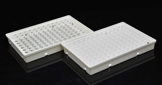 White Polypropylene Full Skirted 96 Well Plate For Laboratory