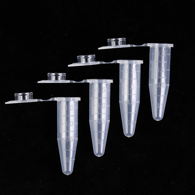 Clear Sterile Microcentrifuge Tubes , PP 1.5 Microcentrifuge Tubes