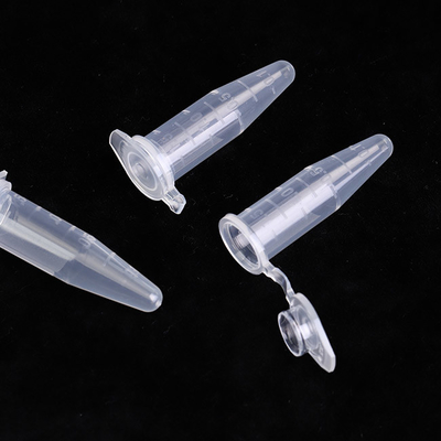 Clear Sterile Microcentrifuge Tubes , PP 1.5 Microcentrifuge Tubes