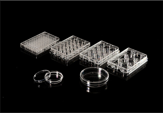 PS PCR Consumables TC Treated 96 Well Tissue Culture Plate For Lab
