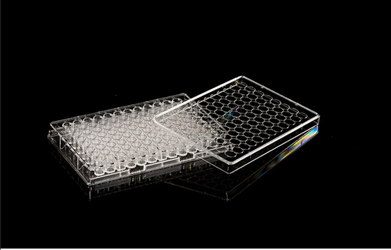 PS PCR Consumables TC Treated 96 Well Tissue Culture Plate For Lab