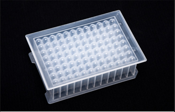 U Bottom PCR Consumables 2.2ml 96 Deep Well Plate With Skirt Edge