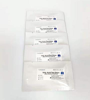 CE 20μL Blood Uric Acid Test Strips With Dry Chemistry Analysis