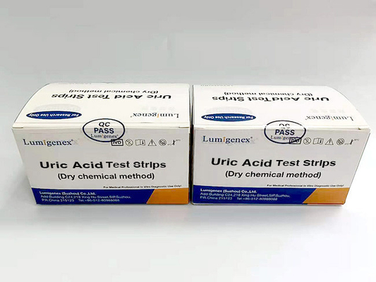 Sensitivity 93.33% Quantitative Measure Uric Acid In Fingerstick Blood Sample By Dry Chemical Method CE Marked
