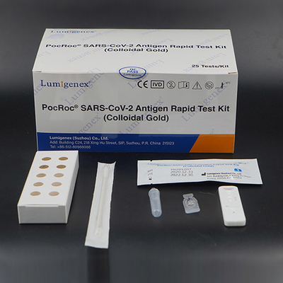 Nasal Swab Diagnostic Colloidal Gold Test Kit For Covid-19 High Sensitivity